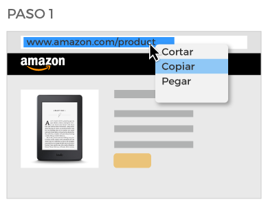 copiar link de amazon